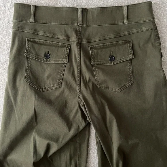 SPANX Stretch Twill Cropped Wide Leg Pants - Picture 4 of 5